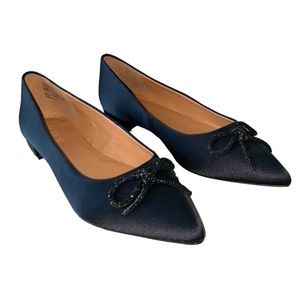 J.Crew Pointed Ballet Flats with Sparkly Bow